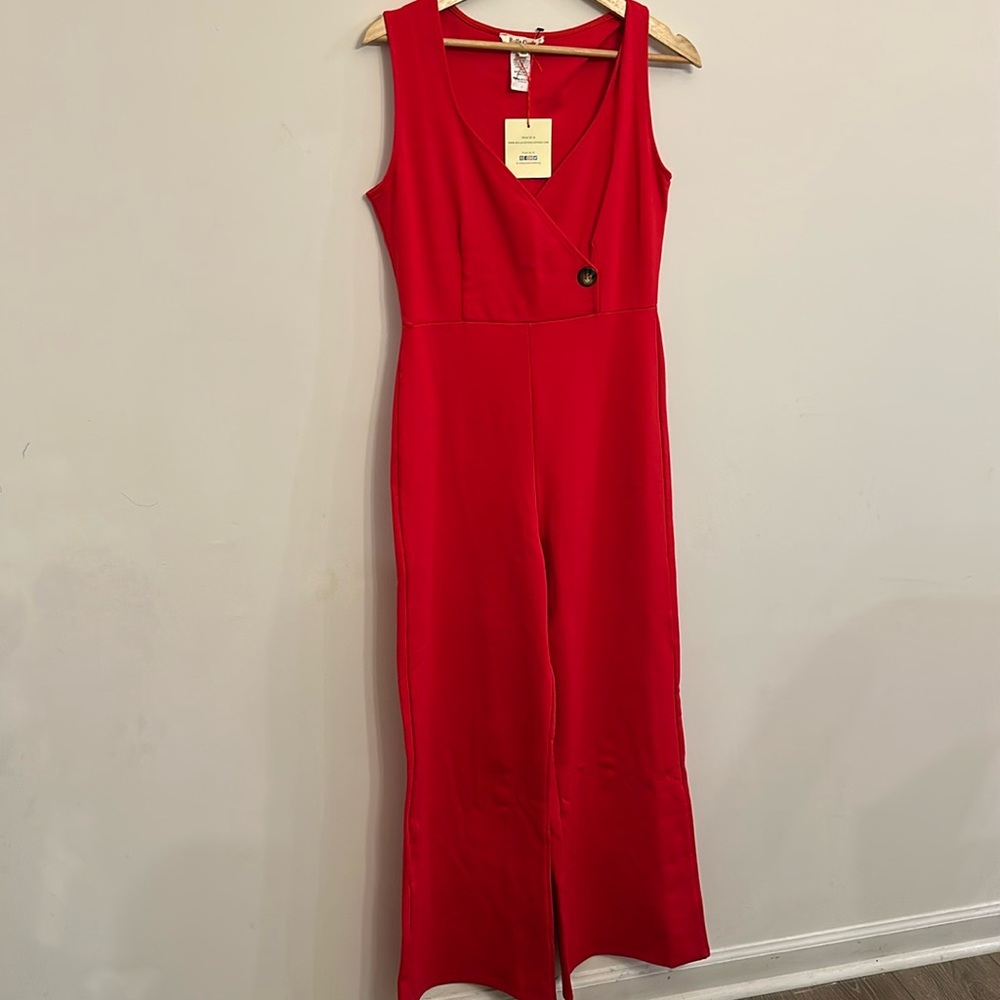 NWT Rolla Coster Jumpsuit Large Red Vintage .
